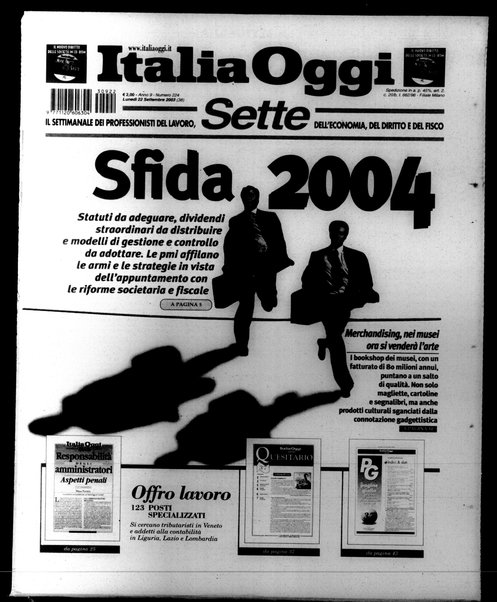 Italia oggi : quotidiano di economia finanza e politica